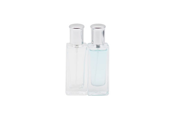 50mlゆとりの正方形の長方形は空のガラス香水瓶を形づける